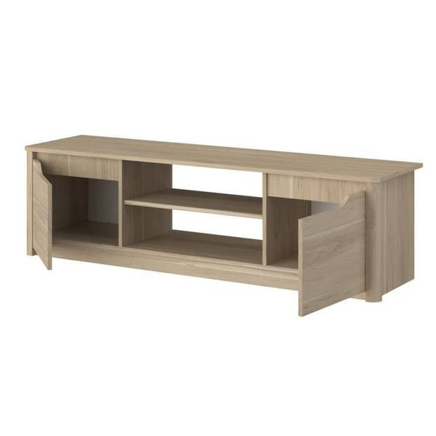 BETTY klassiek TV-meubel - Eiken decor spaanplaatmeubel - L150 x H42 x D60 cm