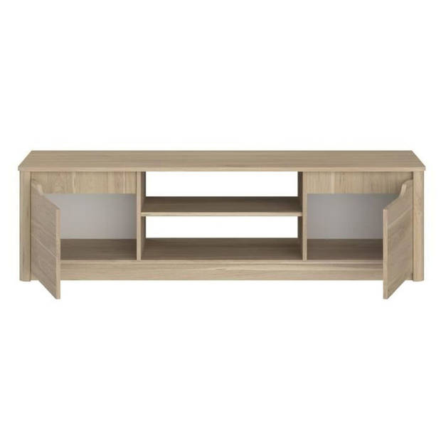 BETTY klassiek TV-meubel - Eiken decor spaanplaatmeubel - L150 x H42 x D60 cm