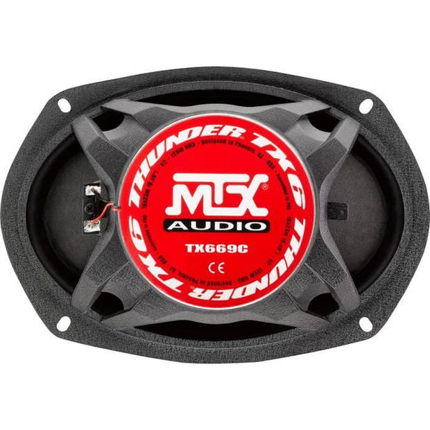 MTX TX669C Coaxiale luidsprekers 16x23cm 6x9 2-weg 120W RMS 4O aluminium chassis neodymium tweeter zijden dome-spoel