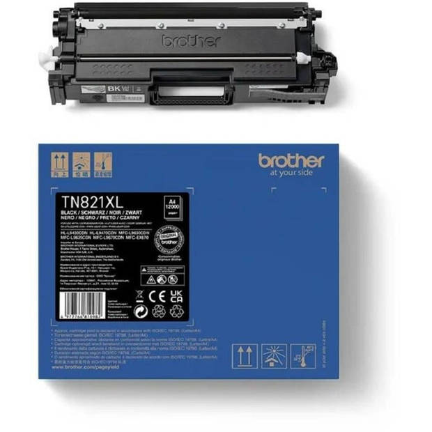 Black Toner - Brother - TN821XLBK - 12.000 pagina's