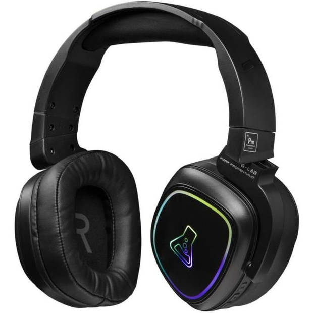 Gaming Headset - THE G-LAB - KORP-PROMETHIUM - Draadloos + Bluetooth - Compatibel met PC, PS4, XboxOne - Zwart