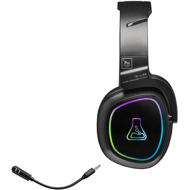 Gaming Headset - THE G-LAB - KORP-PROMETHIUM - Draadloos + Bluetooth - Compatibel met PC, PS4, XboxOne - Zwart