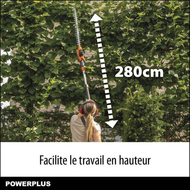 Dual Power Height Grootte POWDPG75380 - 40 V Batterij, zonder batterij of lader, 600 mm mes, 20 mm afwijking