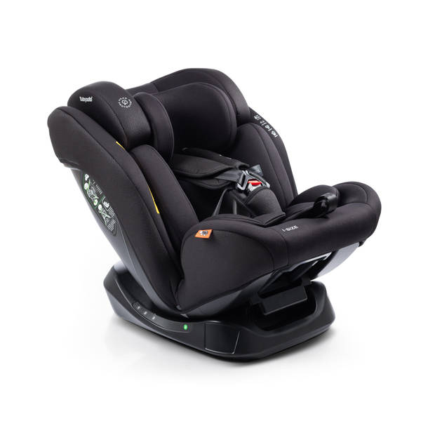 BabyAuto Lolo Autostoel - iSize - 40-150 cm - 0-12 jaar - 0-36 kg - Groep 1 2 3 - Zwart Autostoeltje - Isofix
