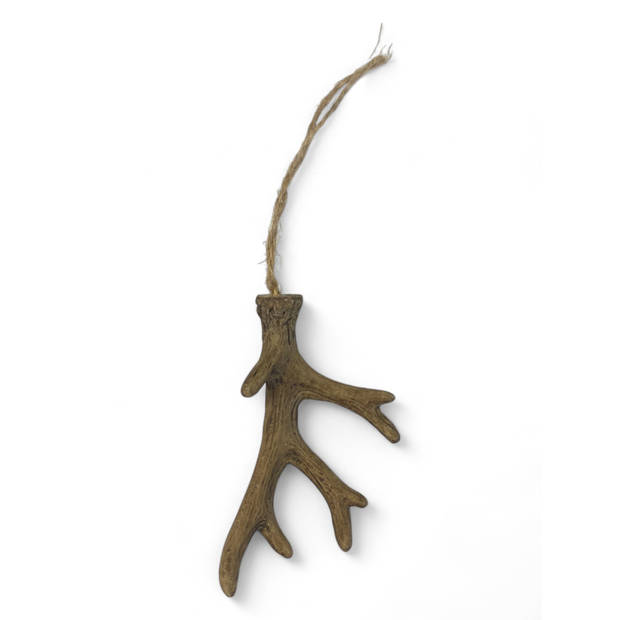 Decoratieve Hanger Gewei - Bruin - 9 cm