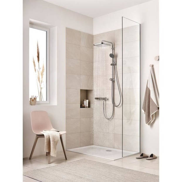 Grohe douchekolom met handmatige omvormer Vitulio Start 250, douchekop 250 mm, douche 1 jet, 26698000