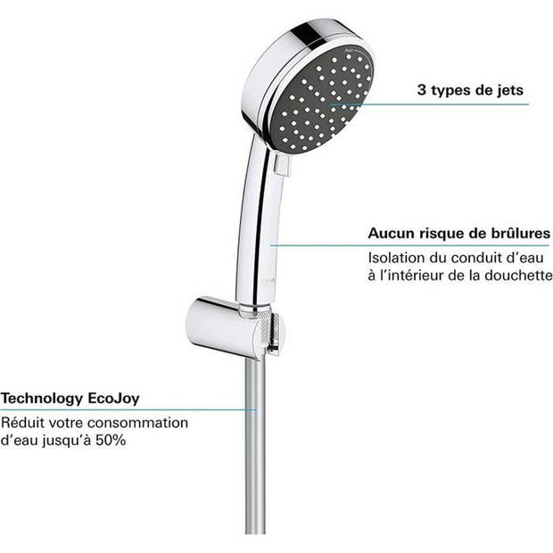 GROHE - Doucheset met 3 straalsoorten en bar - 9,5l