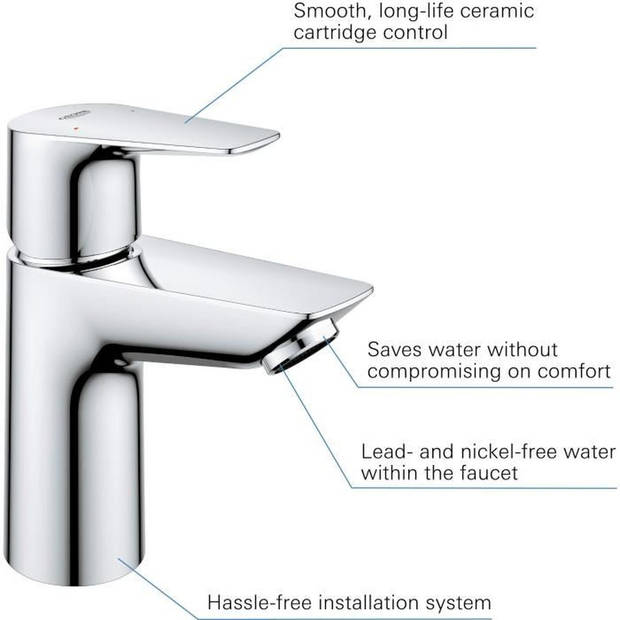 Grohe - Lavabo monocommande mixer - maat s