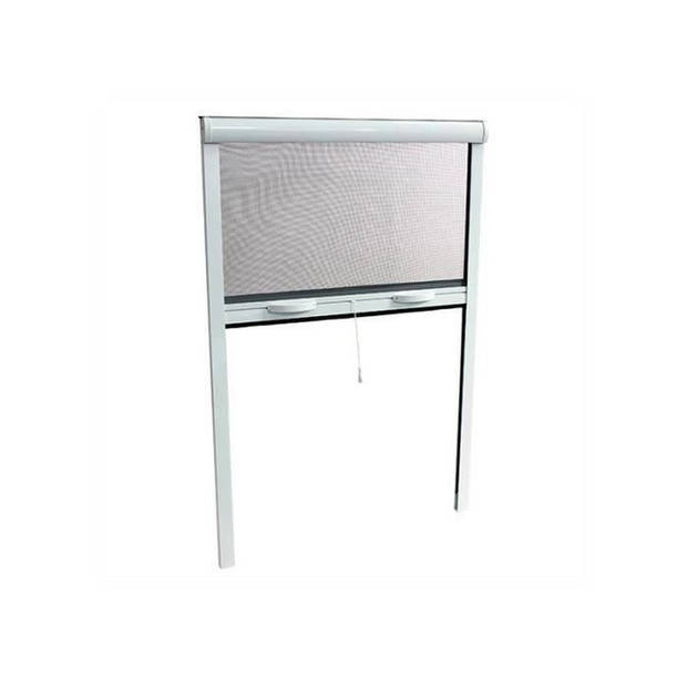 Aluminium oprolscherm voor deur - H.220 x B 160 cm - Wit