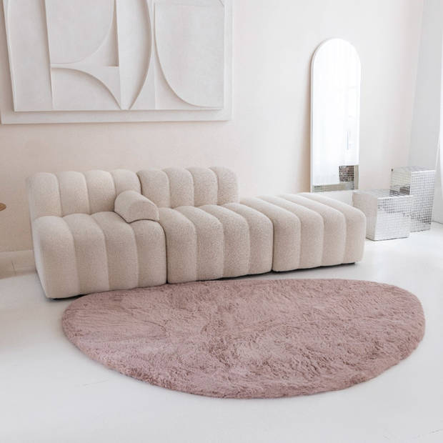 Elfida - Comfy Vloerkleed - Stone - 160 x 230 cm - Roze