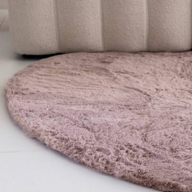 Elfida - Comfy Vloerkleed - Stone - 160 x 230 cm - Roze