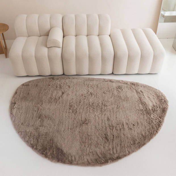 Elfida - Comfy Vloerkleed - Stone - 160 x 230 cm - Taupe