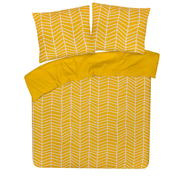 Dekbedovertrek My Design - 100% katoen - 140x200 - pattern geel