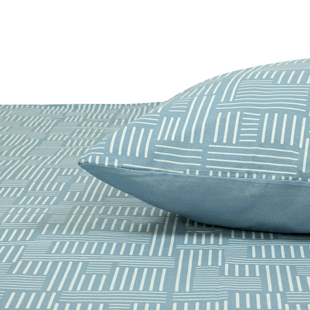 DoubleDry Dekbedovertrek My Design - 100% katoen - 140x200 - pattern groen