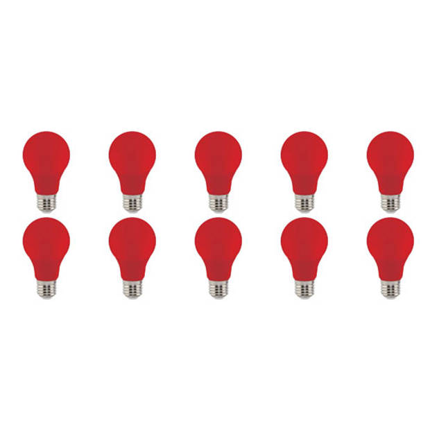 LED Lamp 10 Pack - Specta - Rood Gekleurd - E27 Fitting - 3W