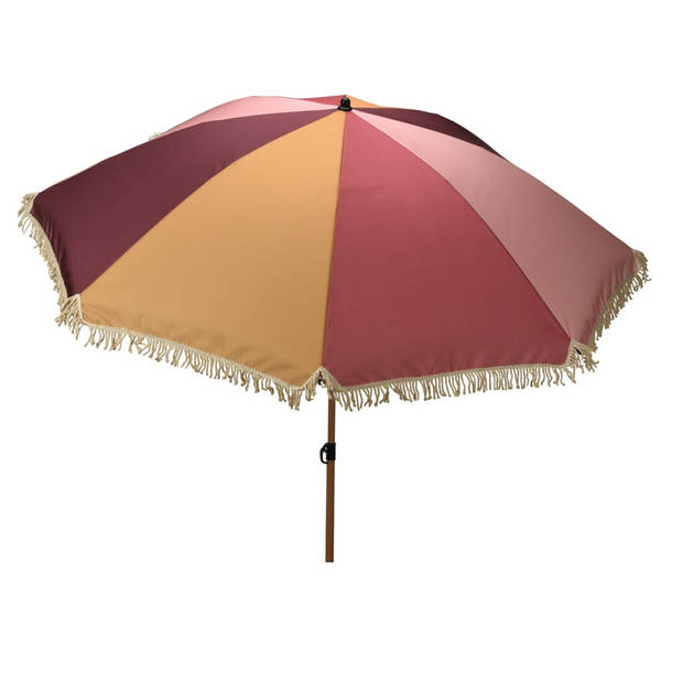 Parasol met Volant in fris kleurenmotief 200 cm