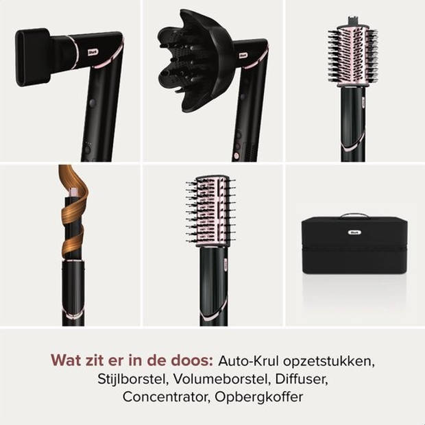 Shark FlexStyle 5-in-1 Föhn en Multistyler - Zwart/Rose - HD440EU