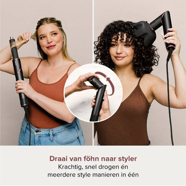 Shark FlexStyle 5-in-1 Föhn en Multistyler - Zwart/Rose - HD440EU