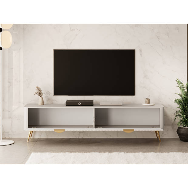 Meubella TV-Meubel Lima - Beige - 200 cm