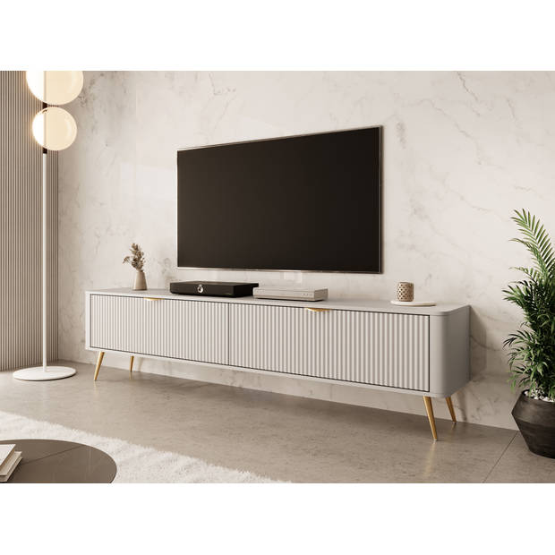 Meubella TV-Meubel Lima - Beige - 200 cm