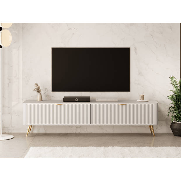 Meubella TV-Meubel Lima - Beige - 200 cm