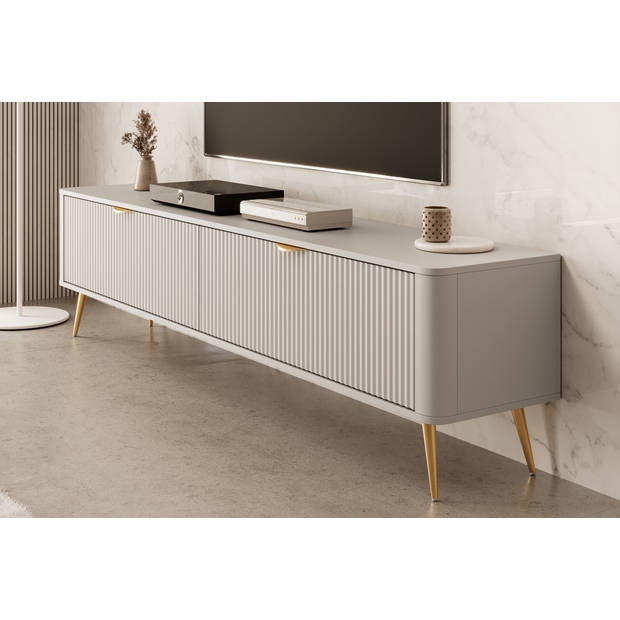 Meubella TV-Meubel Lima - Beige - 200 cm