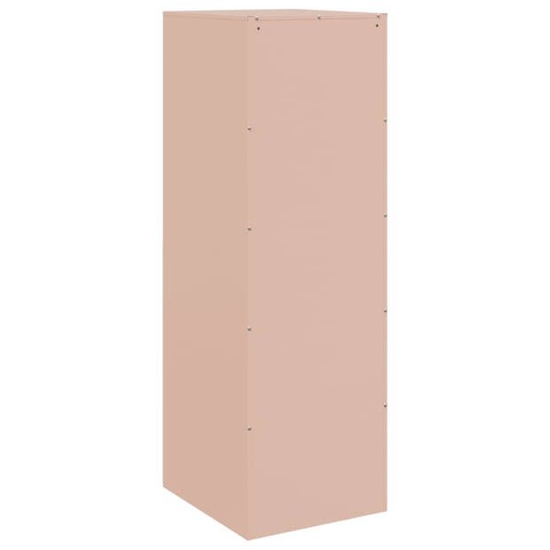 vidaXL Dressoir 34,5x39x107 cm staal roze