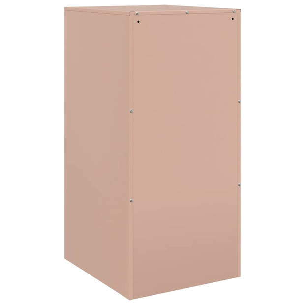 vidaXL Dressoir 34,5x39x73 cm staal roze