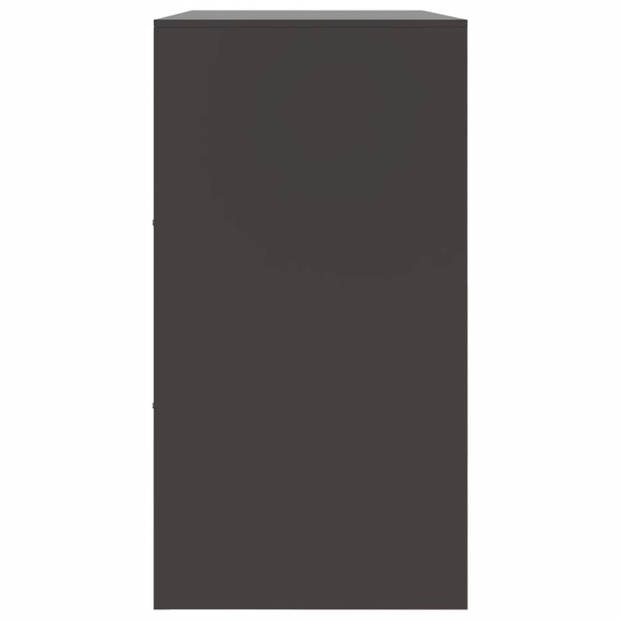 vidaXL Dressoir 99x39x73 cm staal zwart