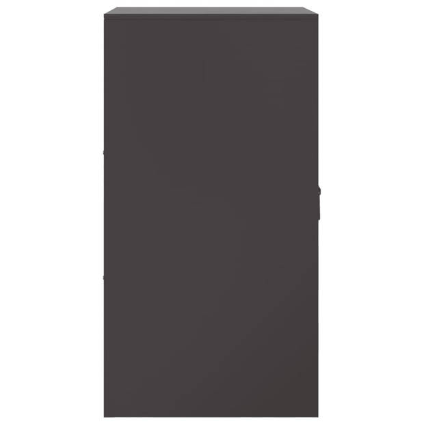 vidaXL Dressoir 34,5x39x73 cm staal zwart