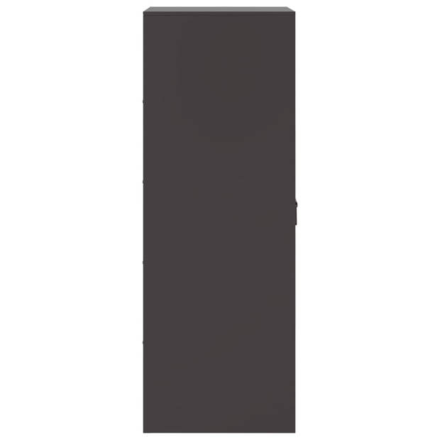 vidaXL Dressoir 34,5x39x107 cm staal zwart