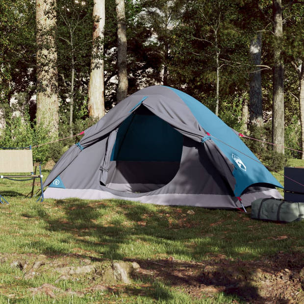 vidaXL Koepeltent 2-persoons waterdicht blauw