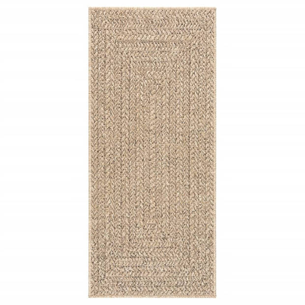 vidaXL Vloerkleed ZIZUR binnen en buiten 80x200 cm jute look