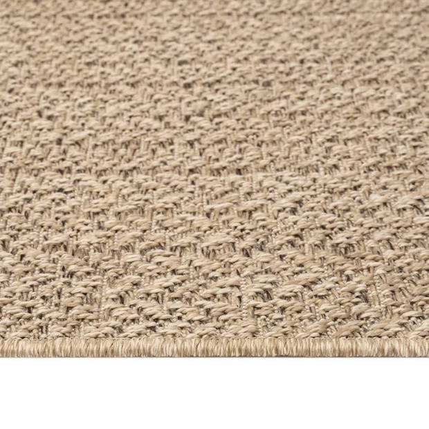 vidaXL Vloerkleed ZIZUR binnen en buiten 80x250 cm jute look