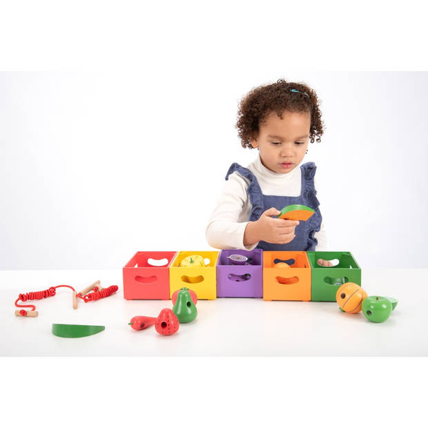 TickiT WOODEN SORTING FRUIT & VEGETABLE CRATES