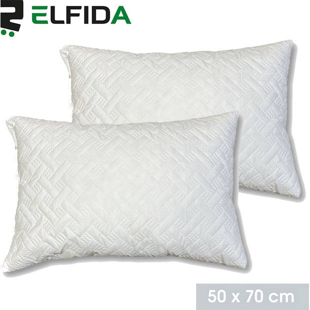 Elfida Set van 2 Traagschuim Hoofdkussens, Ergonomische Kussens, Memory Foam Hoofdkussens