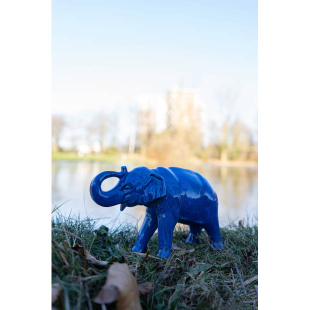 Heinen Delfts Blauw Decoratief figuur 'Olifant'