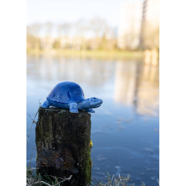 Heinen Delfts Blauw Decoratief figuur 'Schildpad'