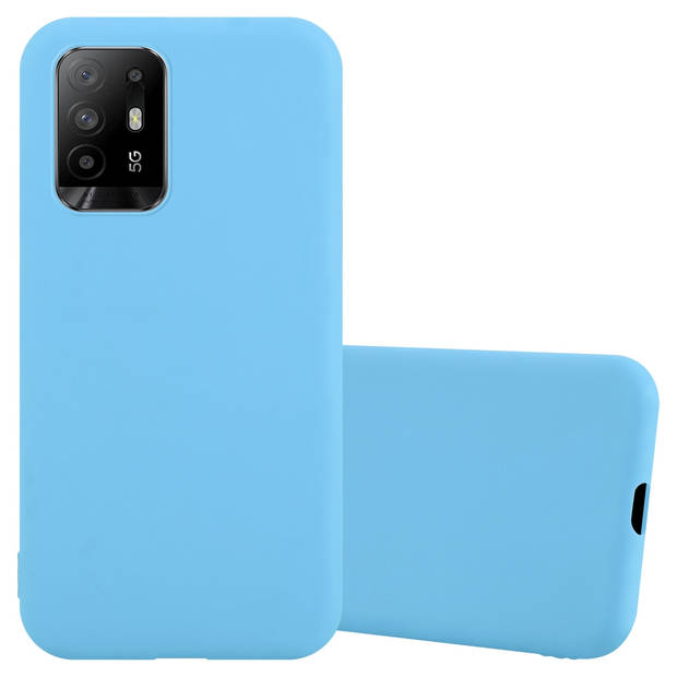 Cadorabo Hoesje geschikt voor Oppo A94 5G in CANDY BLAUW - Beschermhoes TPU silicone Case Cover