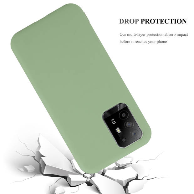 Cadorabo Hoesje geschikt voor Oppo A94 5G in CANDY PASTEL GROEN - Beschermhoes TPU silicone Case Cover