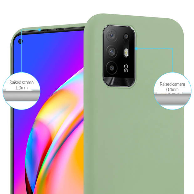 Cadorabo Hoesje geschikt voor Oppo A94 5G in CANDY PASTEL GROEN - Beschermhoes TPU silicone Case Cover