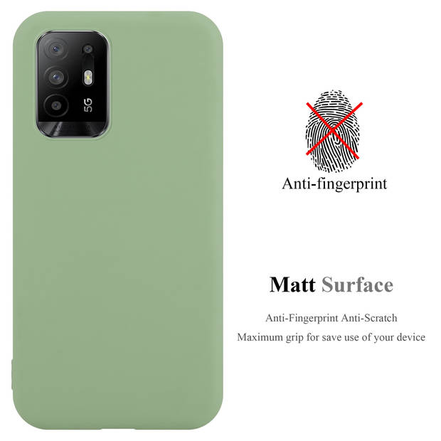 Cadorabo Hoesje geschikt voor Oppo A94 5G in CANDY PASTEL GROEN - Beschermhoes TPU silicone Case Cover