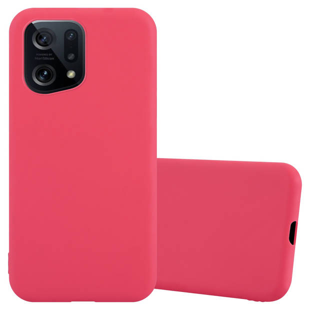 Cadorabo Hoesje geschikt voor Oppo FIND X5 in CANDY ROOD - Beschermhoes TPU silicone Case Cover