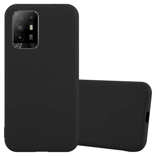 Cadorabo Hoesje geschikt voor Oppo A94 5G in CANDY ZWART - Beschermhoes TPU silicone Case Cover