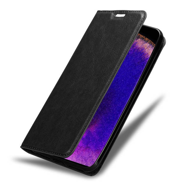 Cadorabo Hoesje geschikt voor Oppo FIND X5 PRO in ZWARTE NACHT - Beschermhoes Case magnetische sluiting Cover