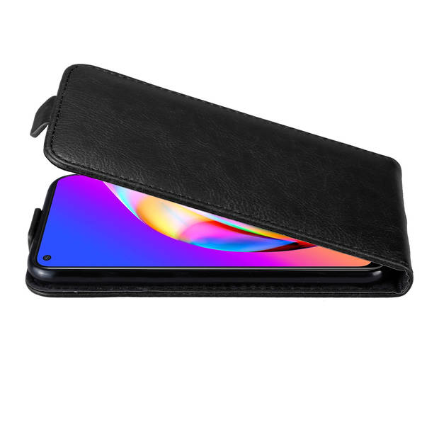 Cadorabo Hoesje geschikt voor Oppo A94 5G in ZWARTE NACHT - Beschermhoes Flip Case Cover magnetische sluiting