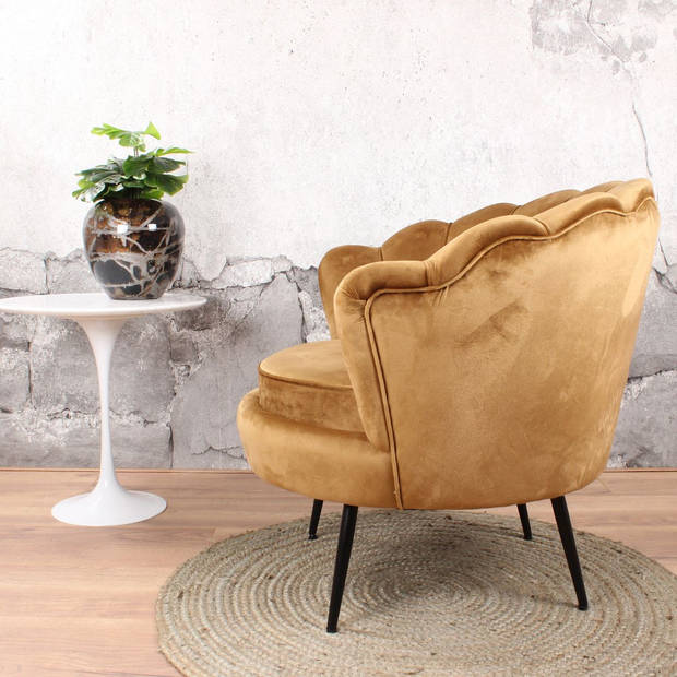 Feliz fauteuil velvet goud