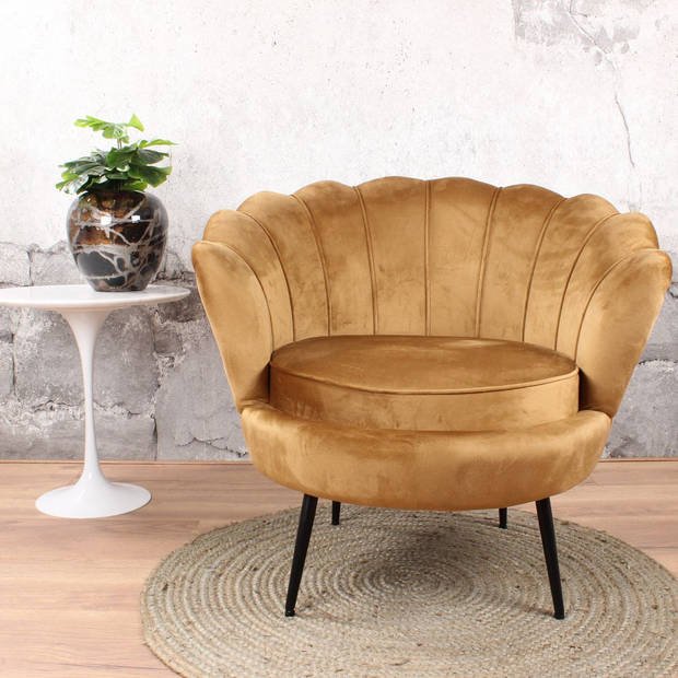 Feliz fauteuil velvet goud