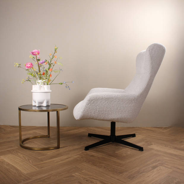 Luka draaifauteuil - wit