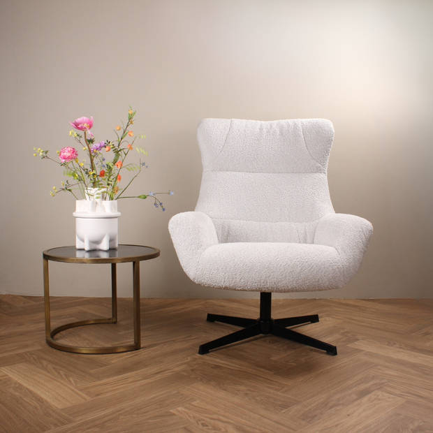 Luka draaifauteuil - wit